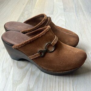 Womens O-Culater Leather Clogs